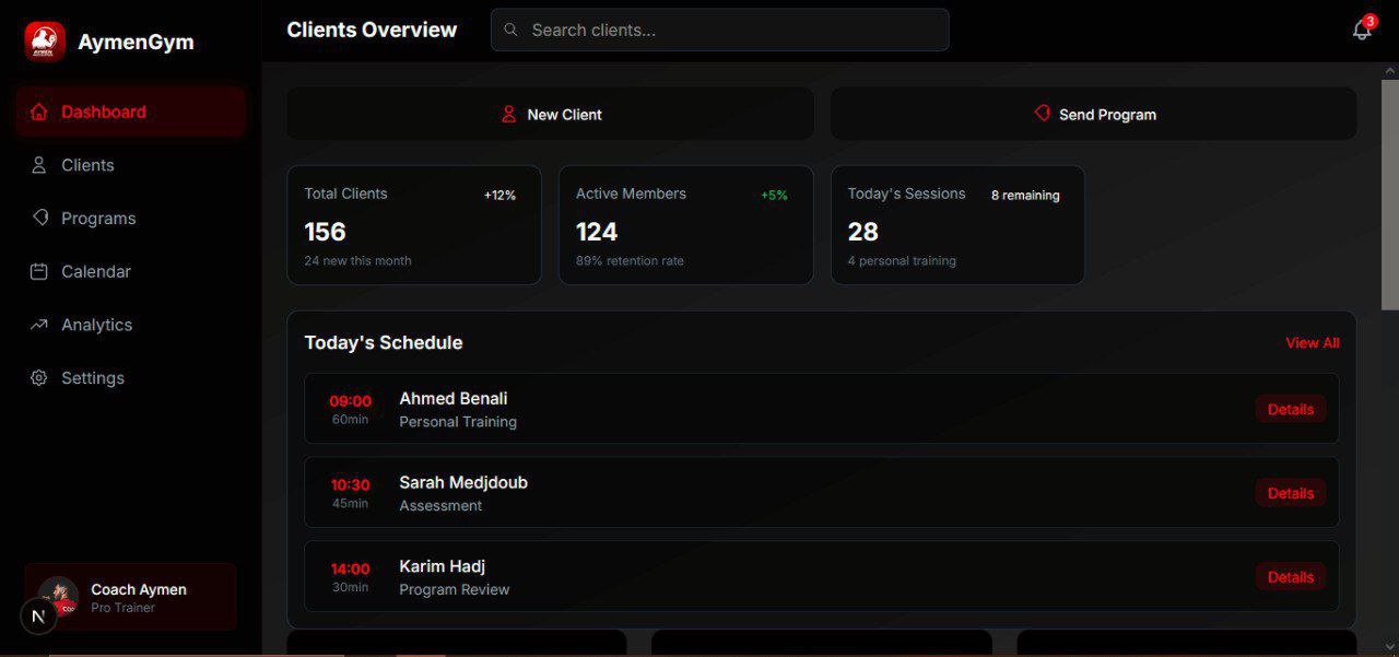 Online Coaching Dashboard image 1